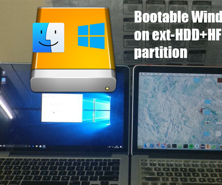 can you install windows on a external hardrive for mac